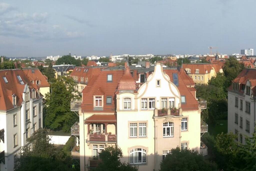 Blick aus dem Schlafzimmer