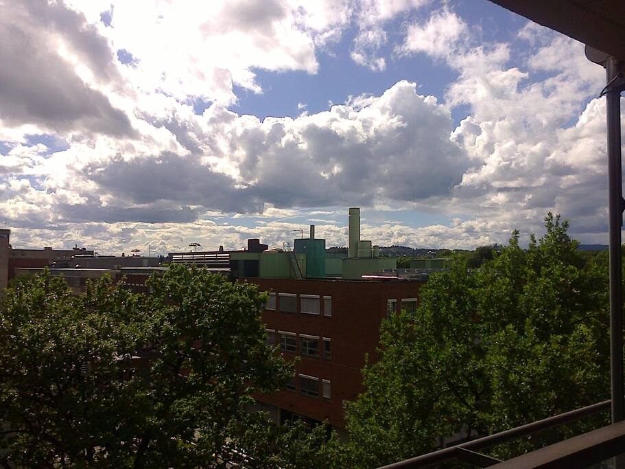 View from balcony.