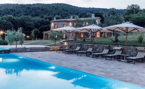 Casa Uliveto with infinity pool, garden, barbecue.