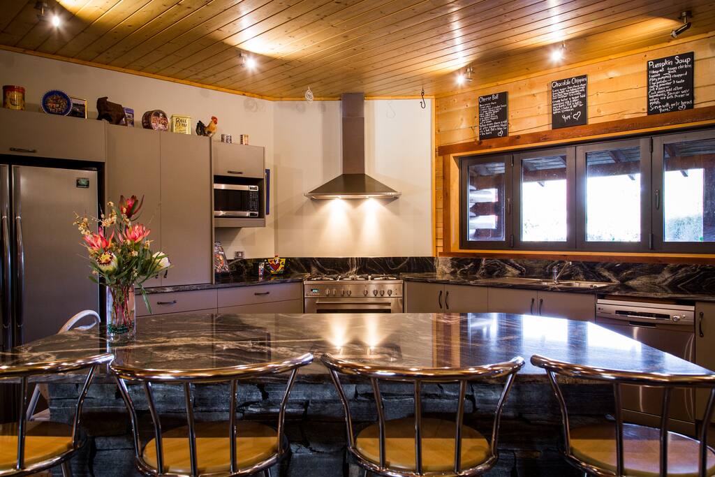 Our kitchen with breakfast bar