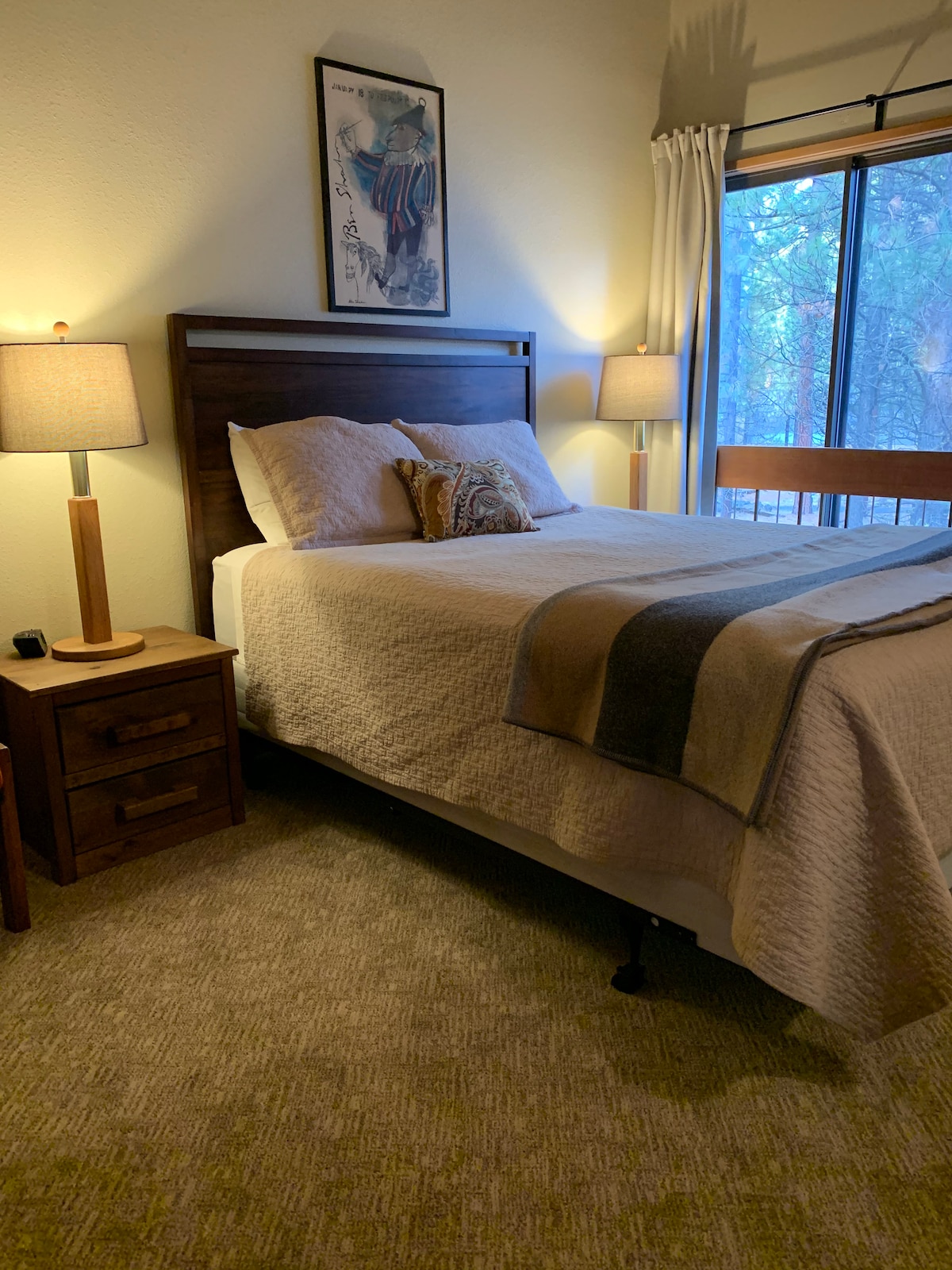 Krevat dopio "queen" lart (dyshek i ri)