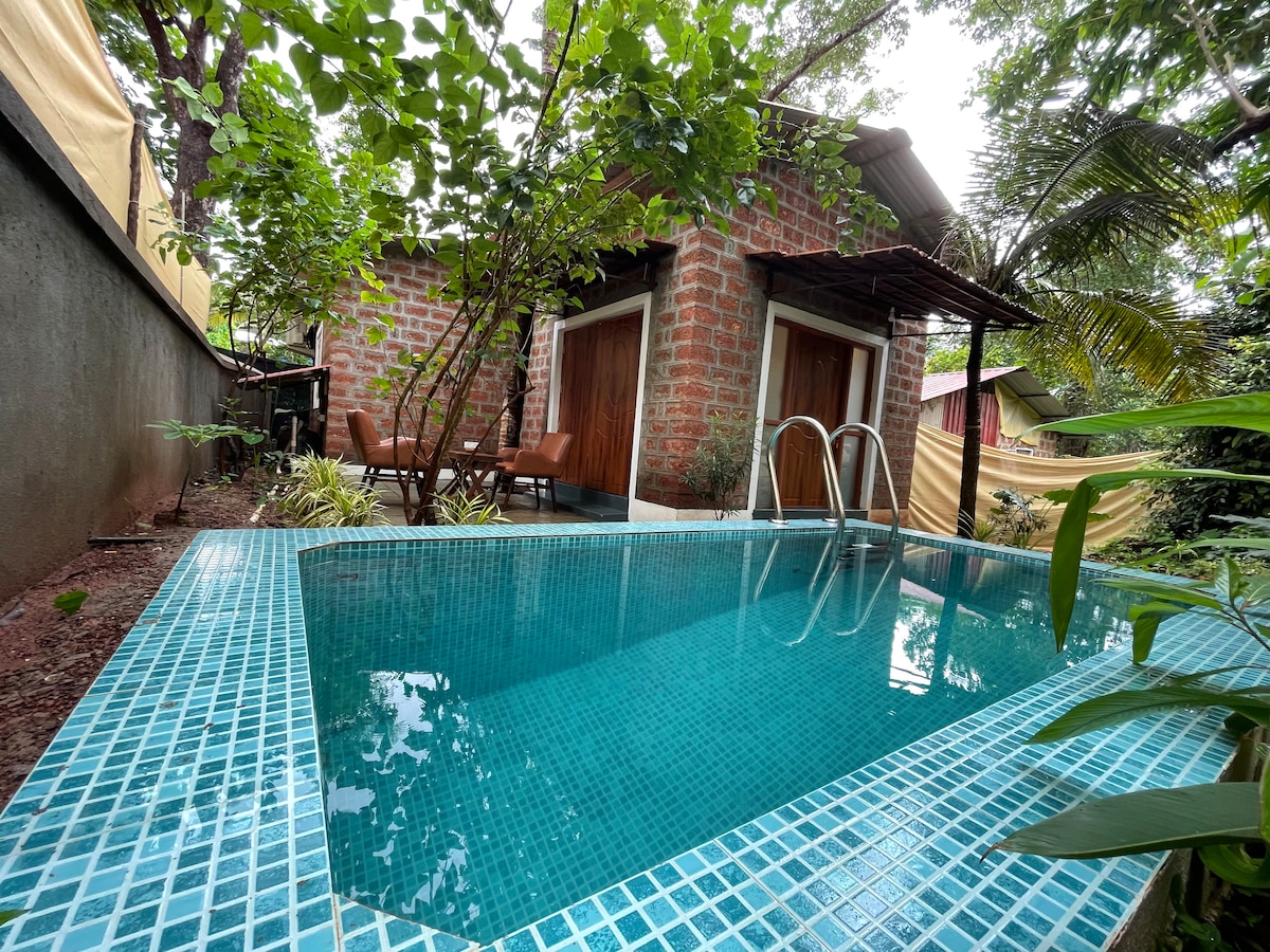 Cheerful 3-bedroom villa with Private Plunge Pool