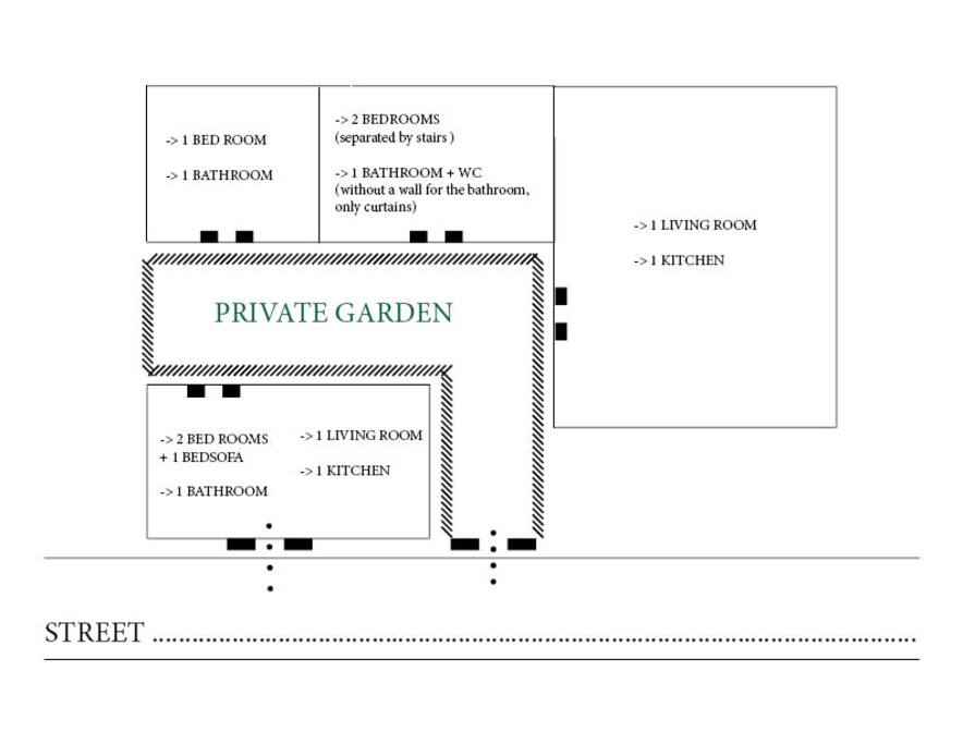 Plan of the 2 houses