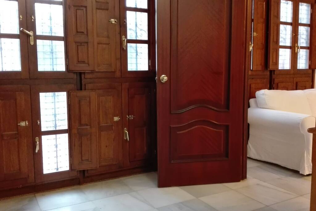 From the bedroom you go to the livingroom.