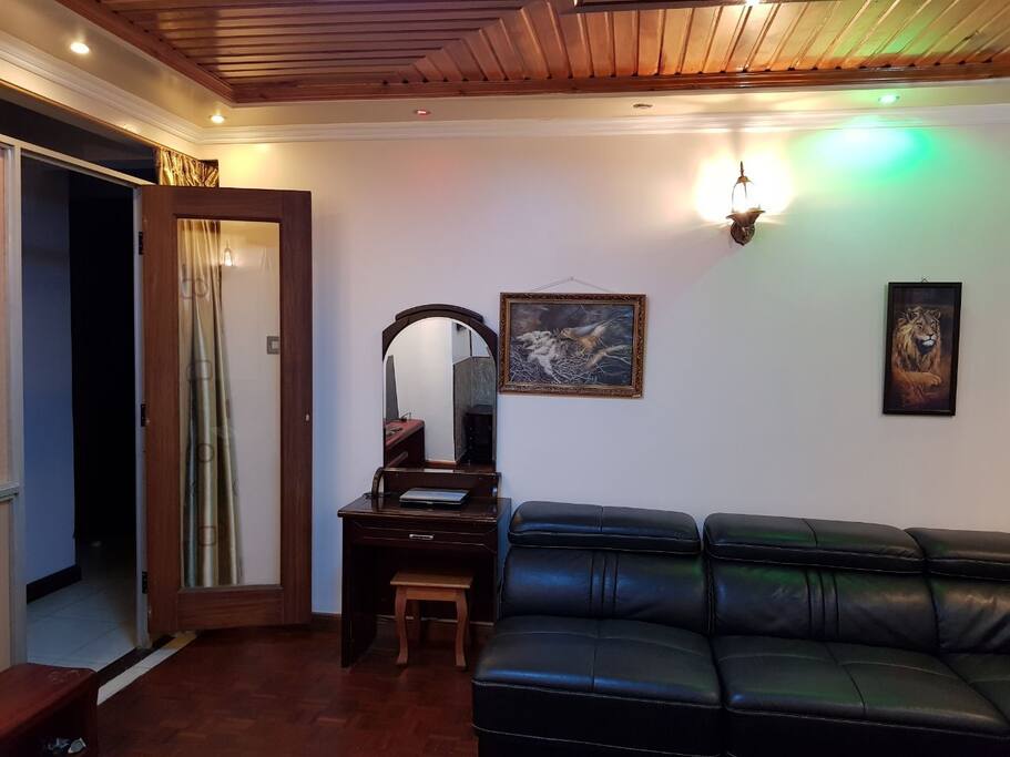 Living area and entertainment room