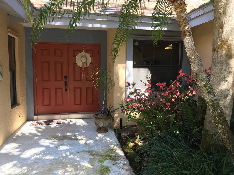 Front door entrance for quest