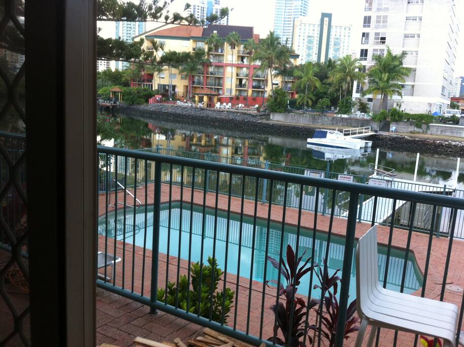 Looking out of lunge window