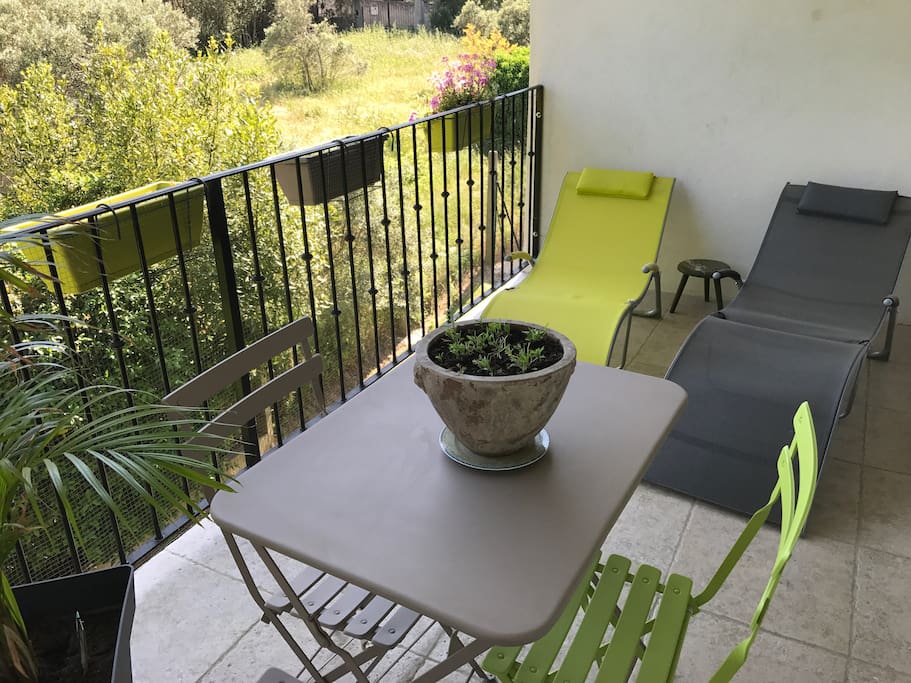 Terrasse plein sud