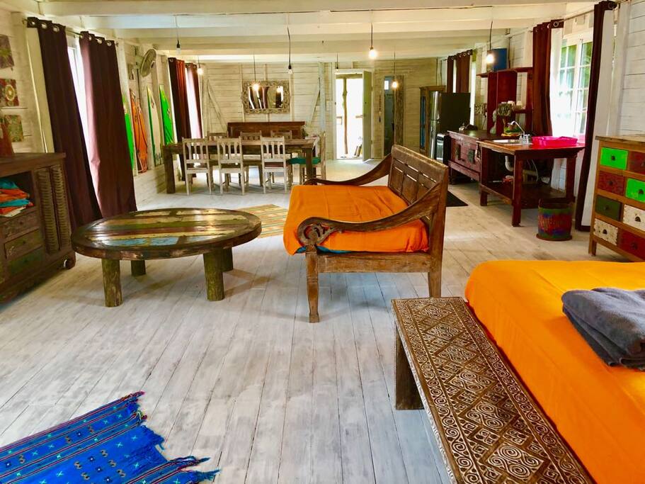 Loft decorated with original Indonesian fornuture
#tiger tail #paunch