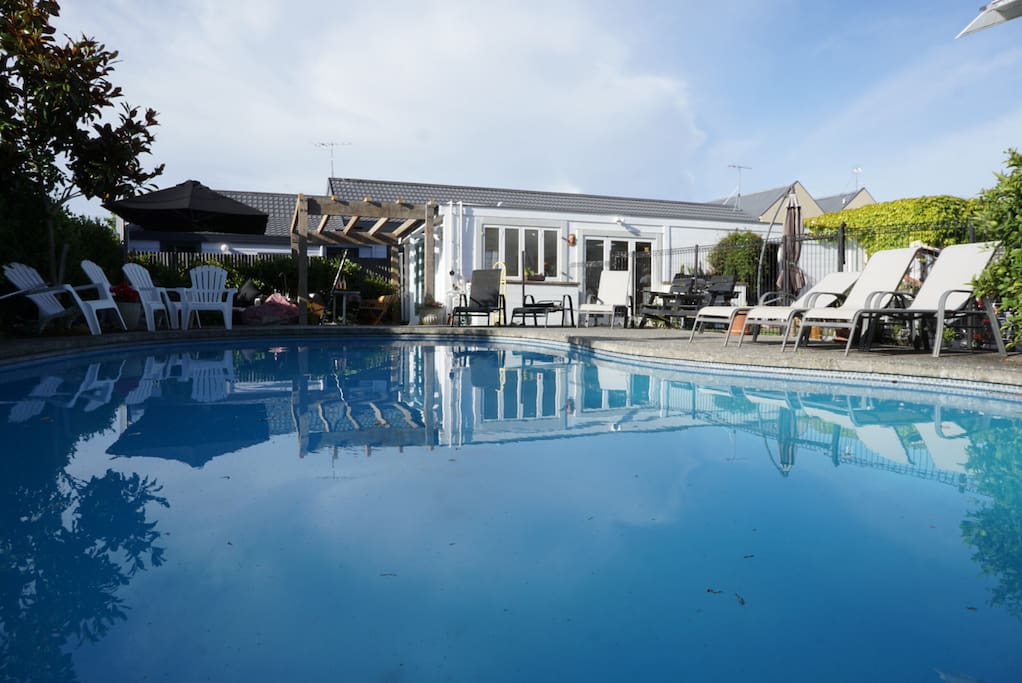 Pool and pool house