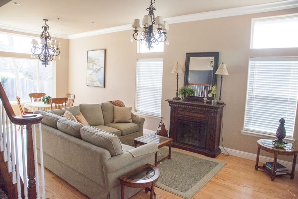 Second Living Area with Open Dining Room