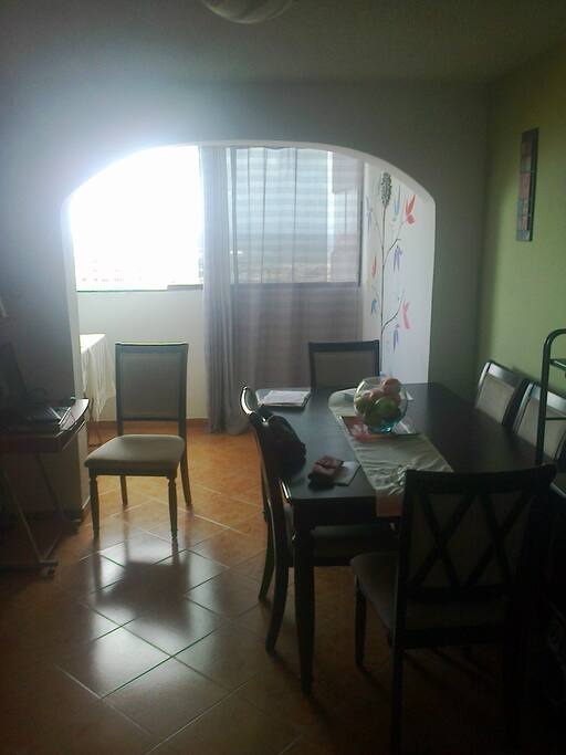 area de sala tomada desde dentro hacia balcon