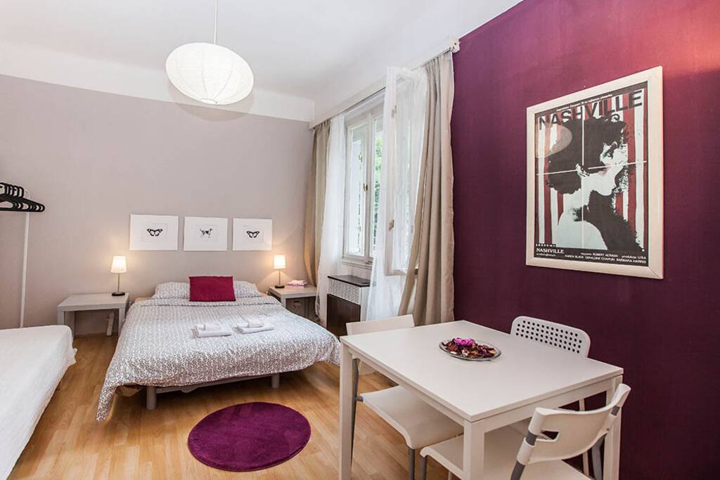 BEDROOM1 with one double and one single bed
