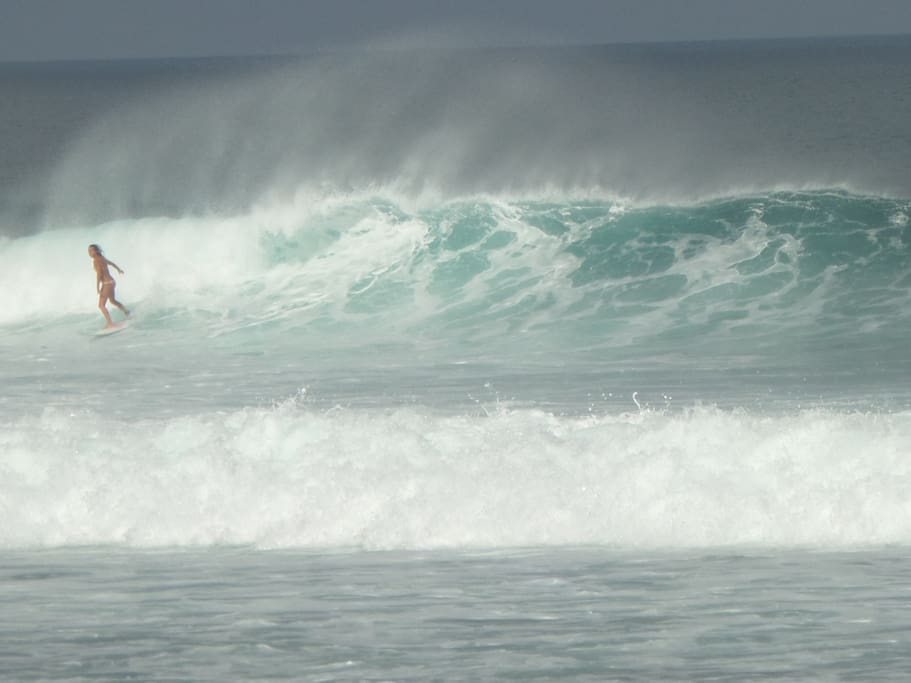 Surfing beach Balangan