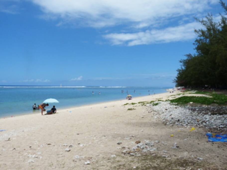 Plage au bout de l'accès
