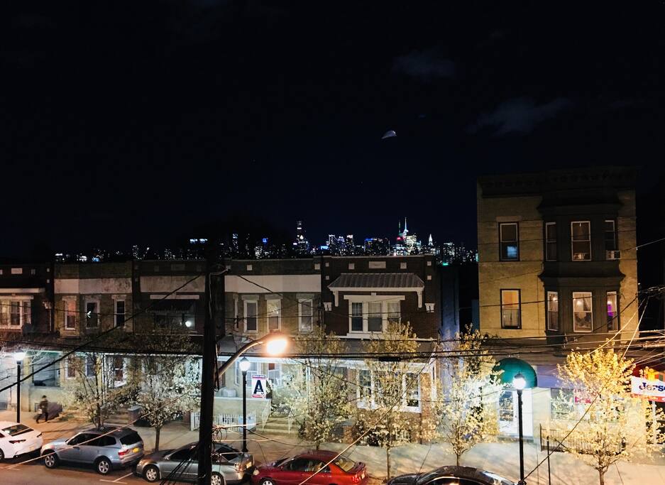 Night time city view