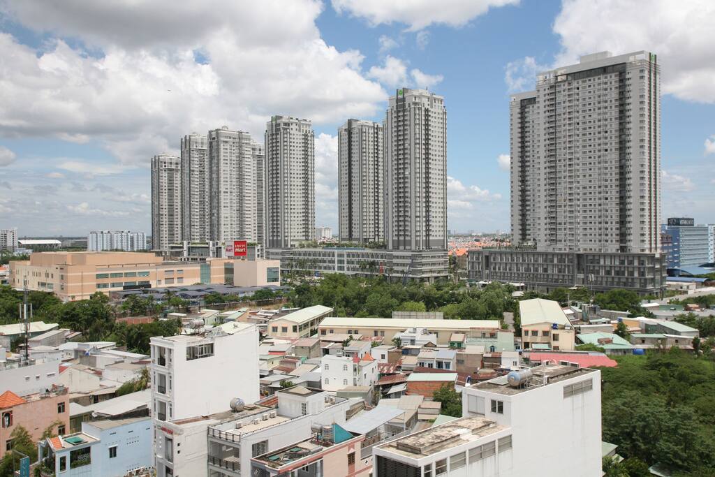 View of our neighborhood from our balcony