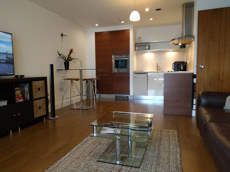 Clean and modern living space