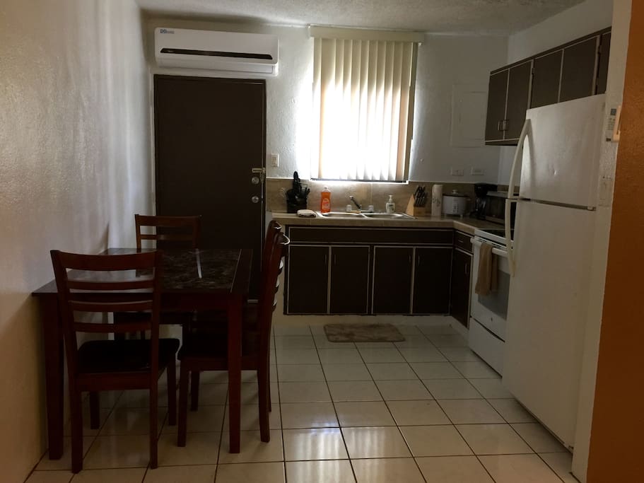 Kitchen and dining room