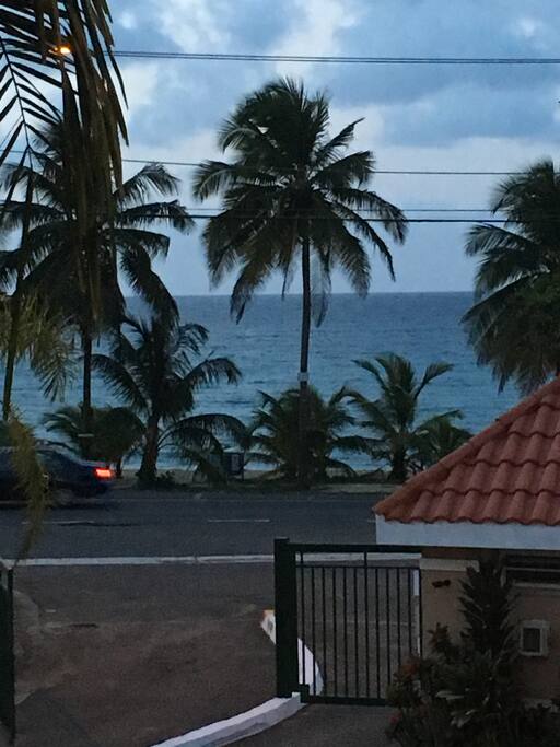 View from balcony at apartment