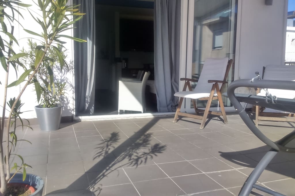 the apartment has a vast terrace(100 square meters terrace),The Athens' light luminates the apartment!