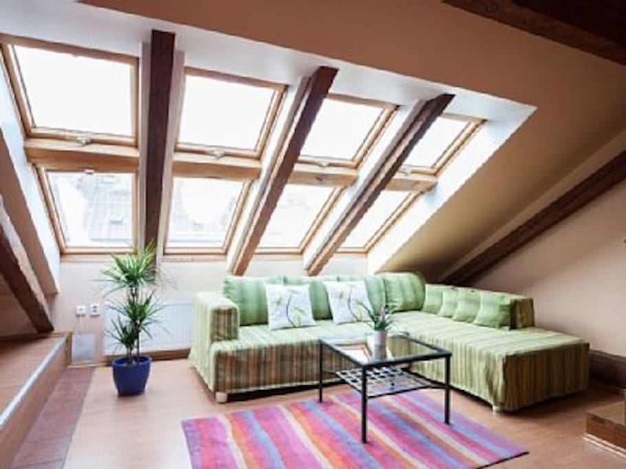 Skylights living room