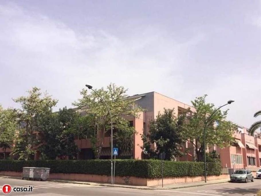 View of La Perla apartment complex