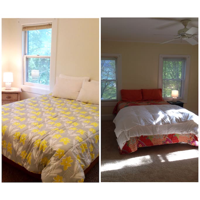 The two bedrooms