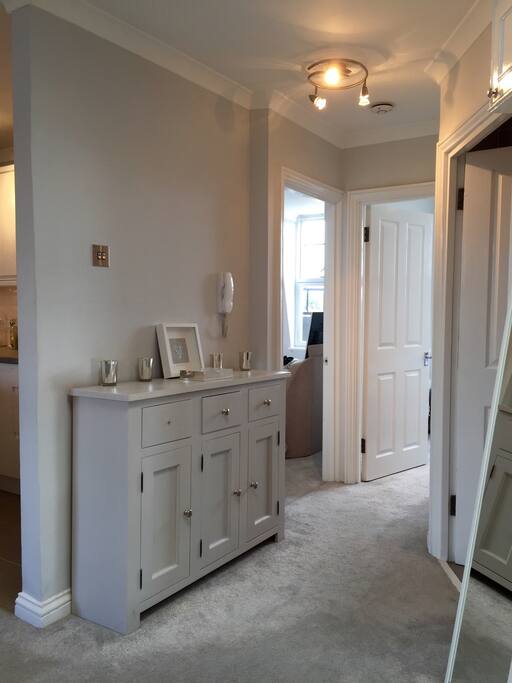 Light and airy hallway with sky light
