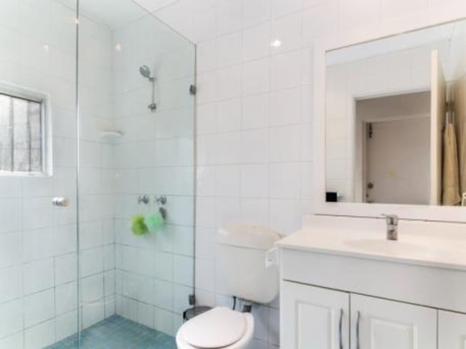 Large bathroom with fantastic natural light
