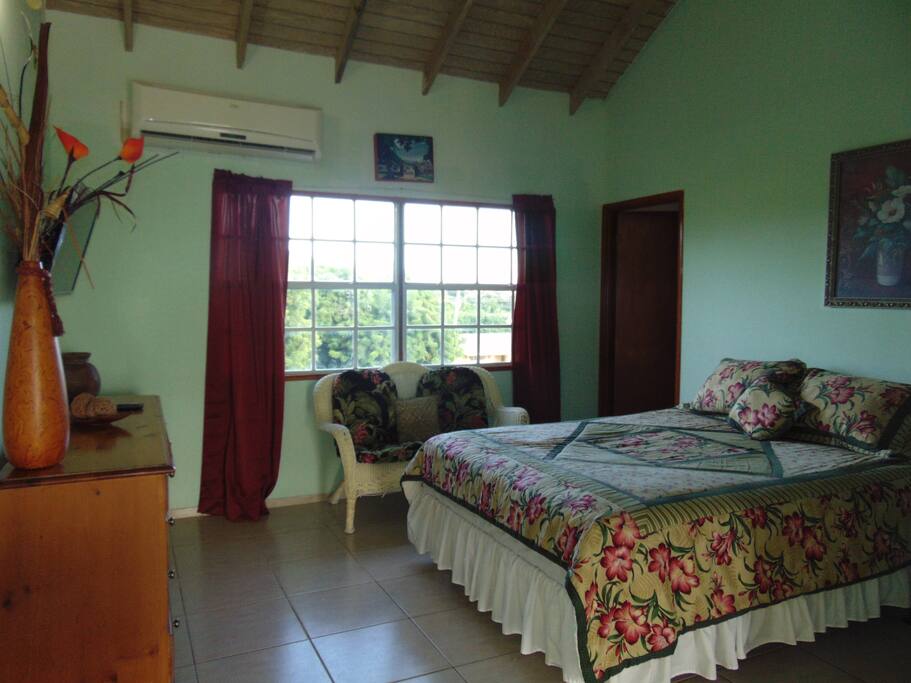 East window allowing trade winds