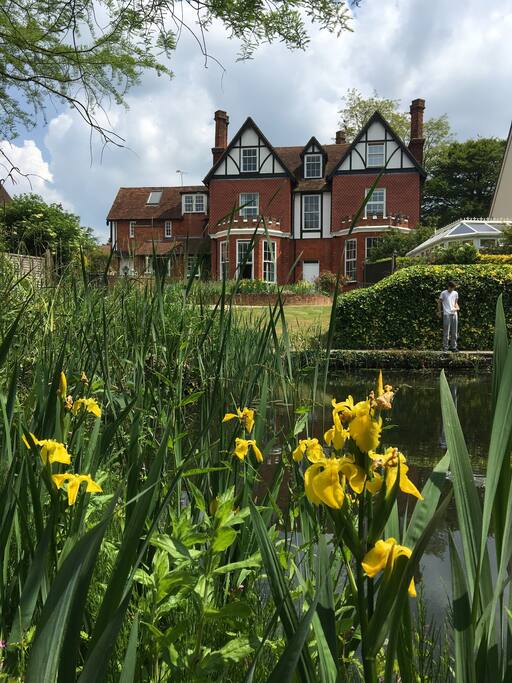 The Old Vicarage rear aspect from pond