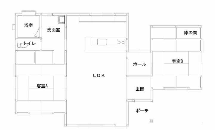 森の眺めを楽しめるファミリー向け一棟貸し - 栃木県