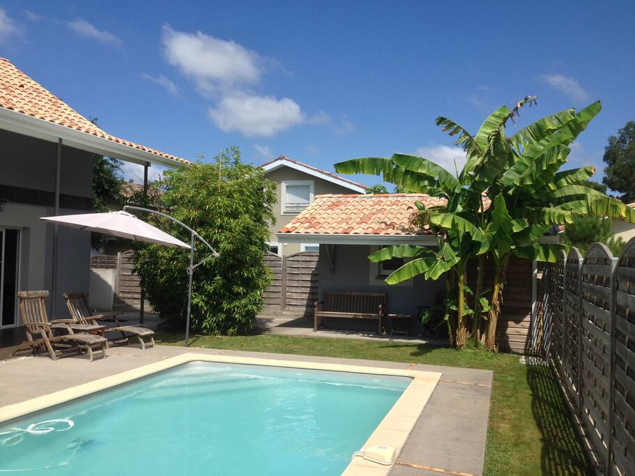 jardin et piscine