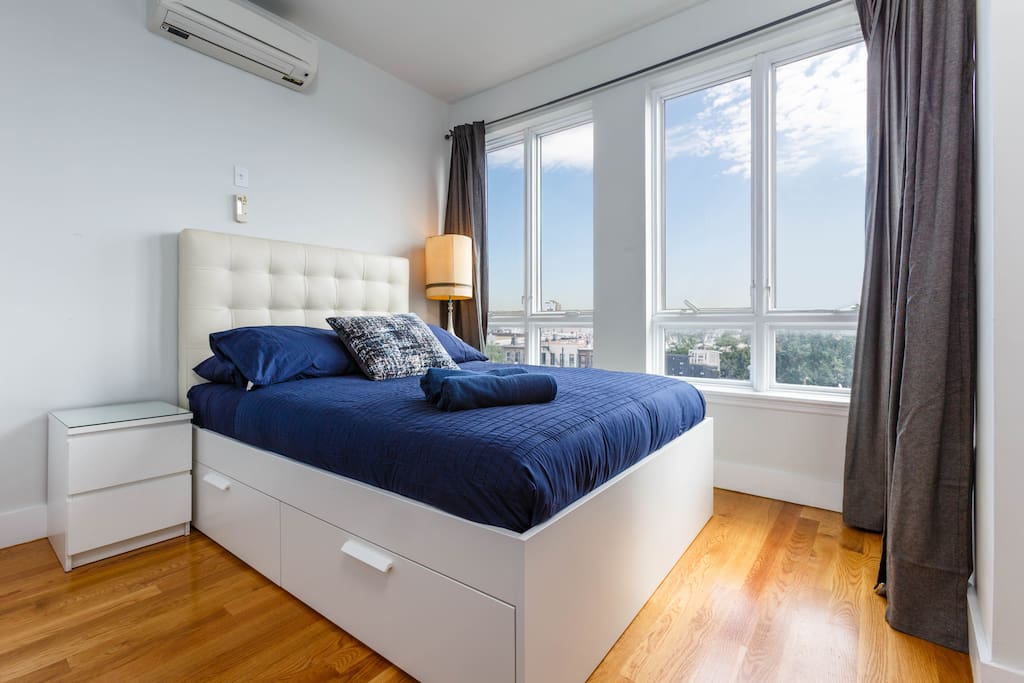 Bedroom 1 has a super comfy queen bed!