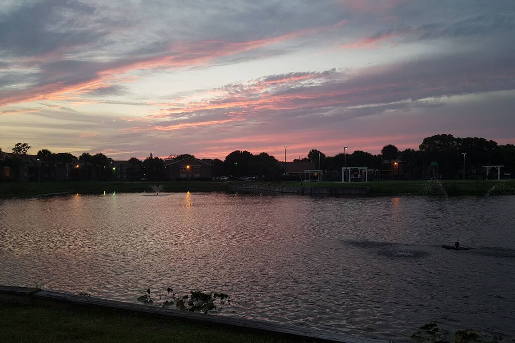 walking trail around lake
