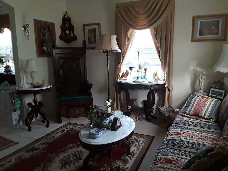 Formal parlor, also club room for entertainment downstairs.