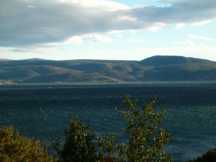 View from the balcony on the Island Krk