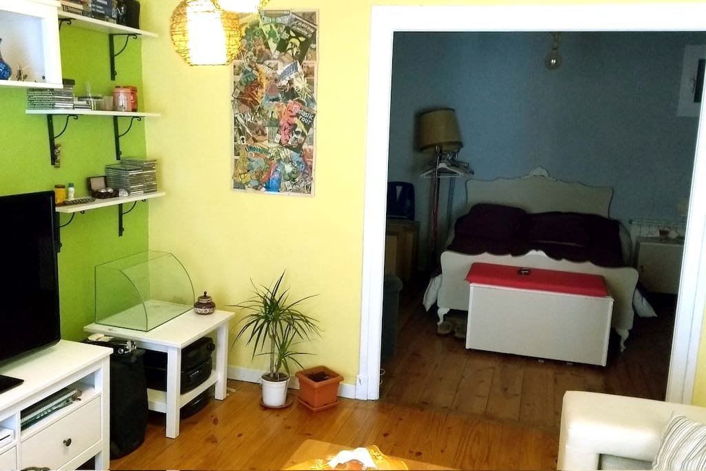 Bedroom an anex to living room