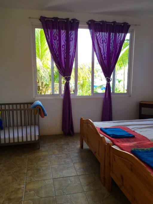 Bedroom nr 1.
Big bedrooms with baby bed and closet