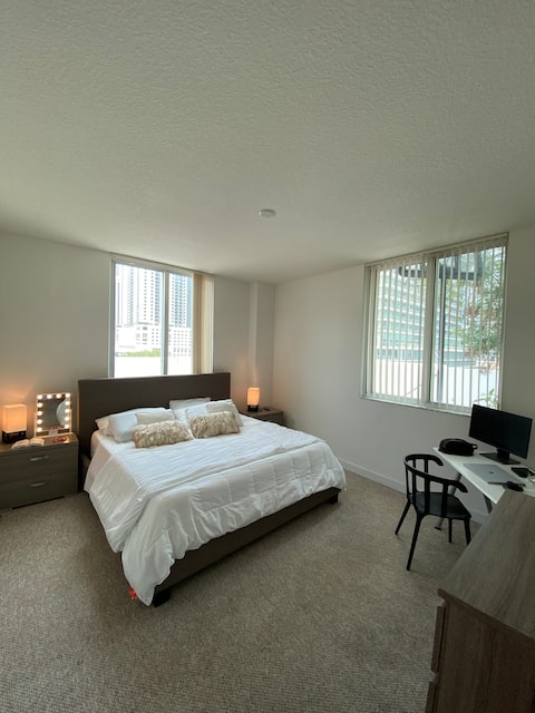 Private room & common space at Brickell