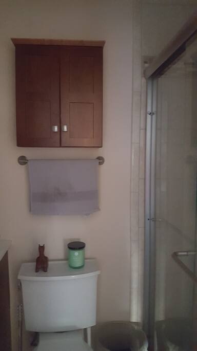 Private bathroom with shower