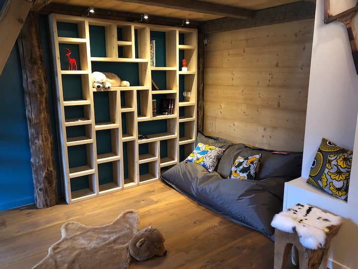 2. Schlafzimmer 1. Stock mit Doppel Mezzanine 