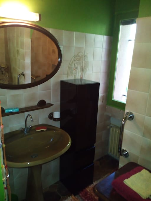 Salle de bain indépendante avec douche.
