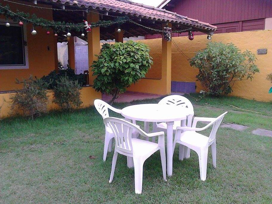 Jardim na frente da casa