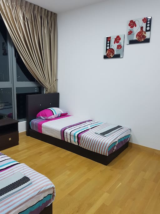 2 single bed for each room