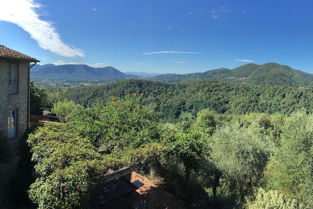 The view from the Upper Terrace over the Lower Terrace in August.