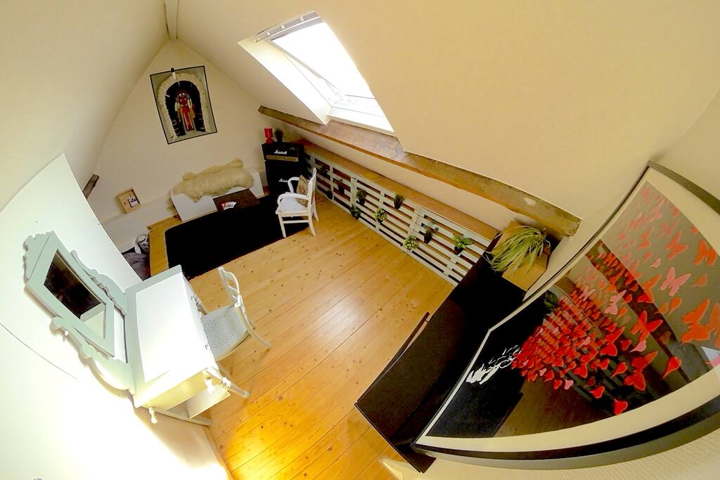Attic bedroom
