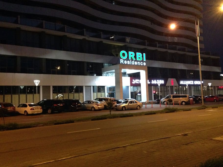 main entrance to the hotel