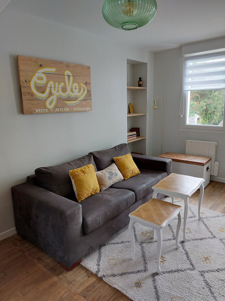 Ty duplex briochin 900 M train station, renovated, comfortable Apartments for Rent in Saint